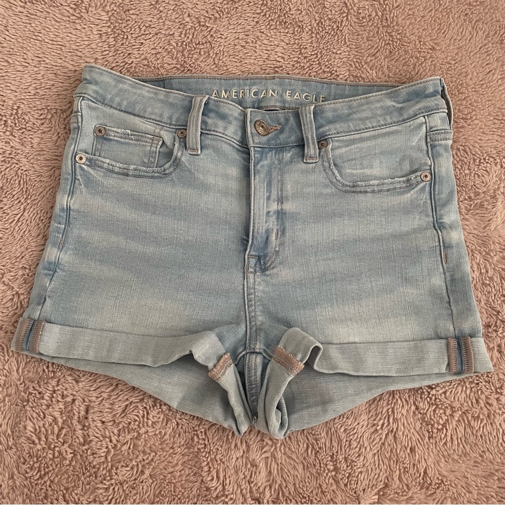 American Eagle High Rise Curvy Jean Shorts